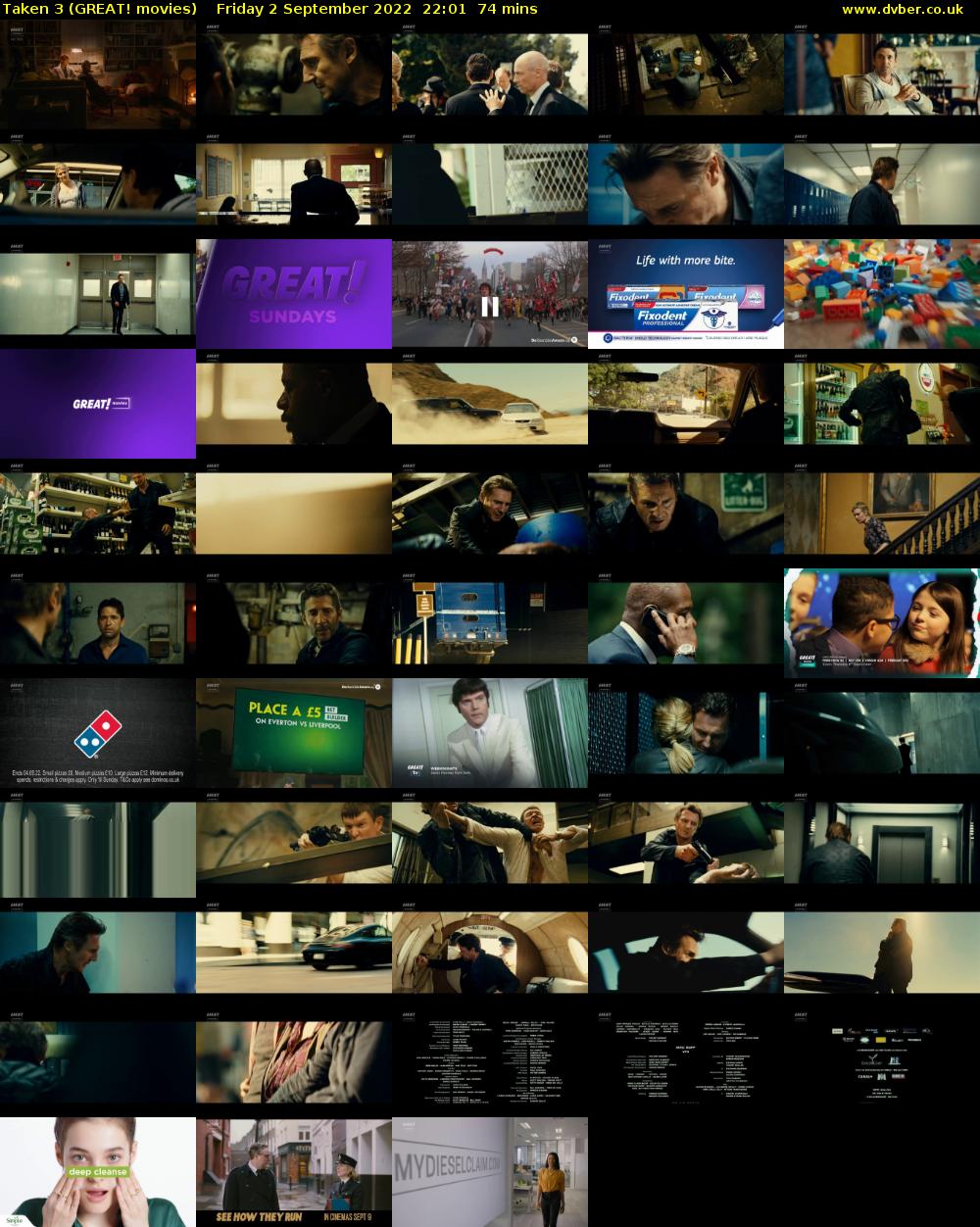 Taken 3 (GREAT! movies) Friday 2 September 2022 22:01 - 23:15