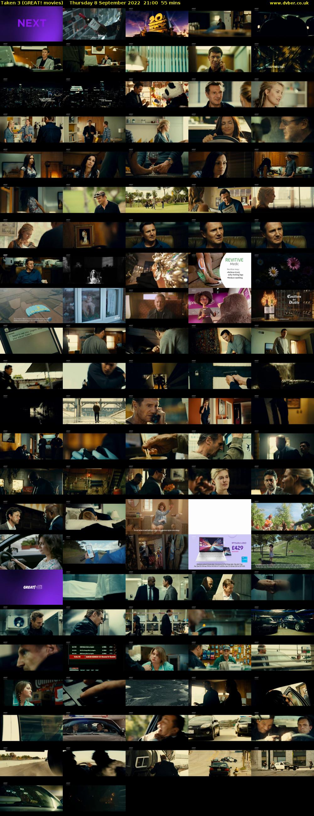 Taken 3 (GREAT! movies) Thursday 8 September 2022 21:00 - 21:55
