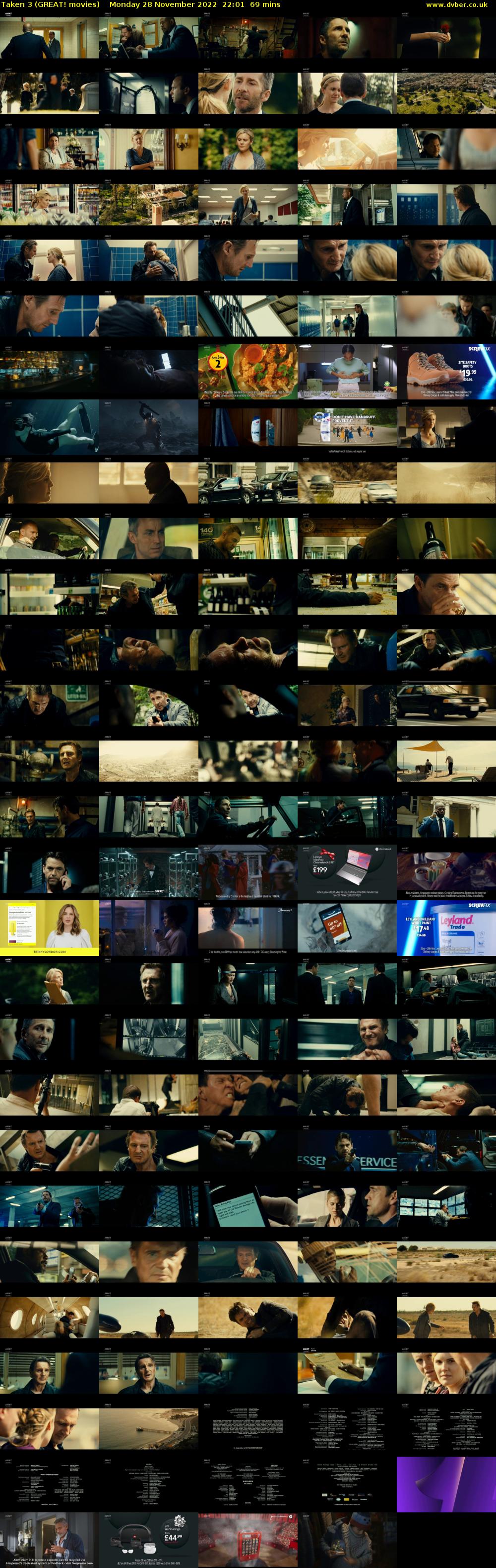 Taken 3 (GREAT! movies) Monday 28 November 2022 22:01 - 23:10