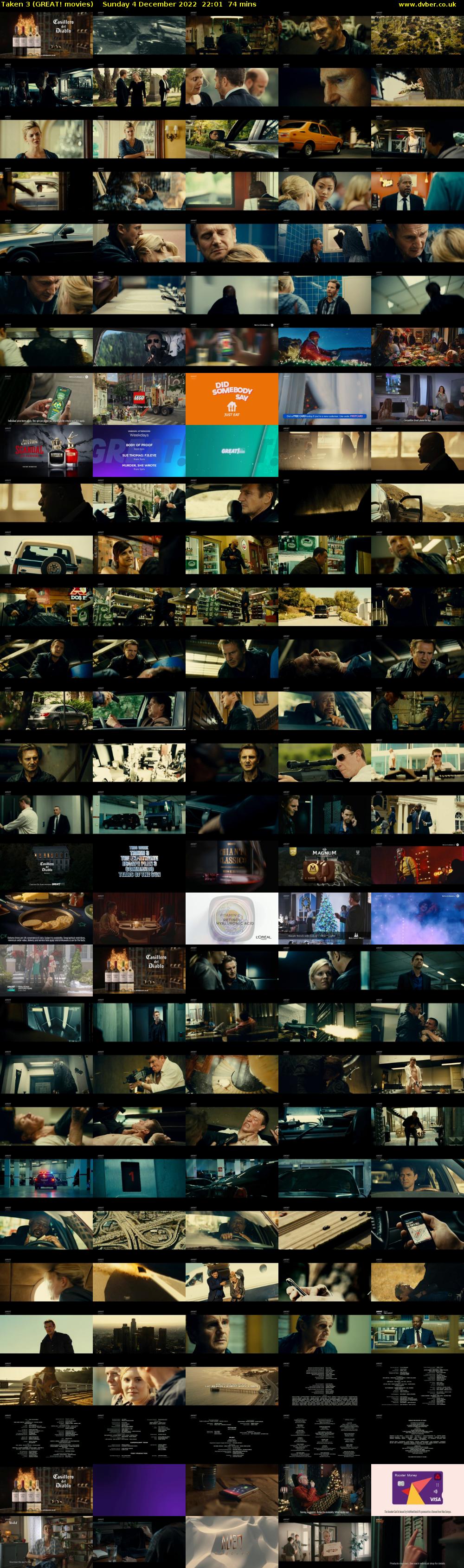 Taken 3 (GREAT! movies) Sunday 4 December 2022 22:01 - 23:15