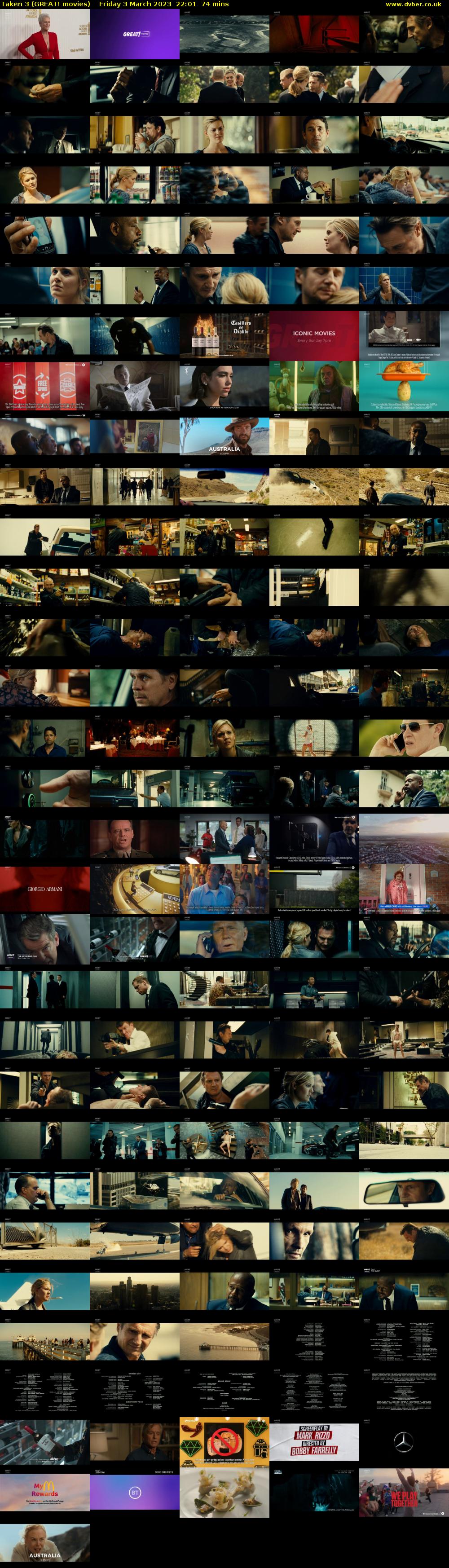 Taken 3 (GREAT! movies) Friday 3 March 2023 22:01 - 23:15