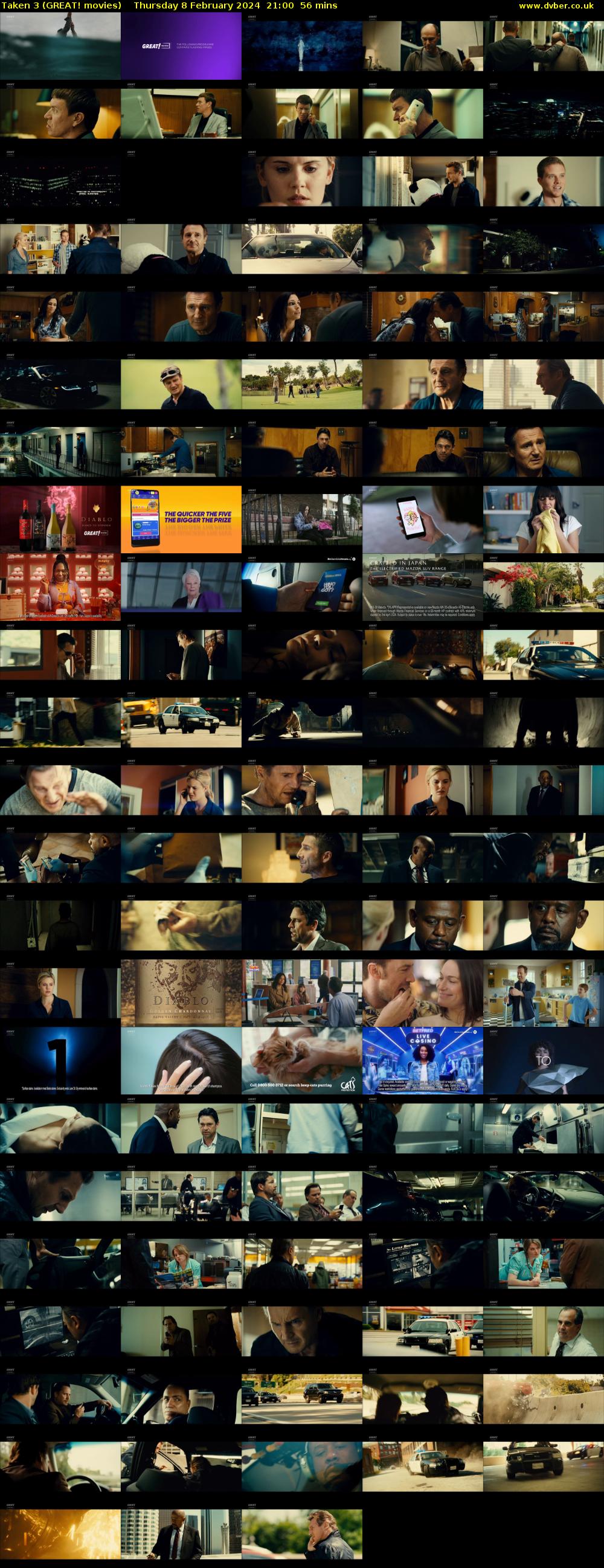 Taken 3 (GREAT! movies) Thursday 8 February 2024 21:00 - 21:56