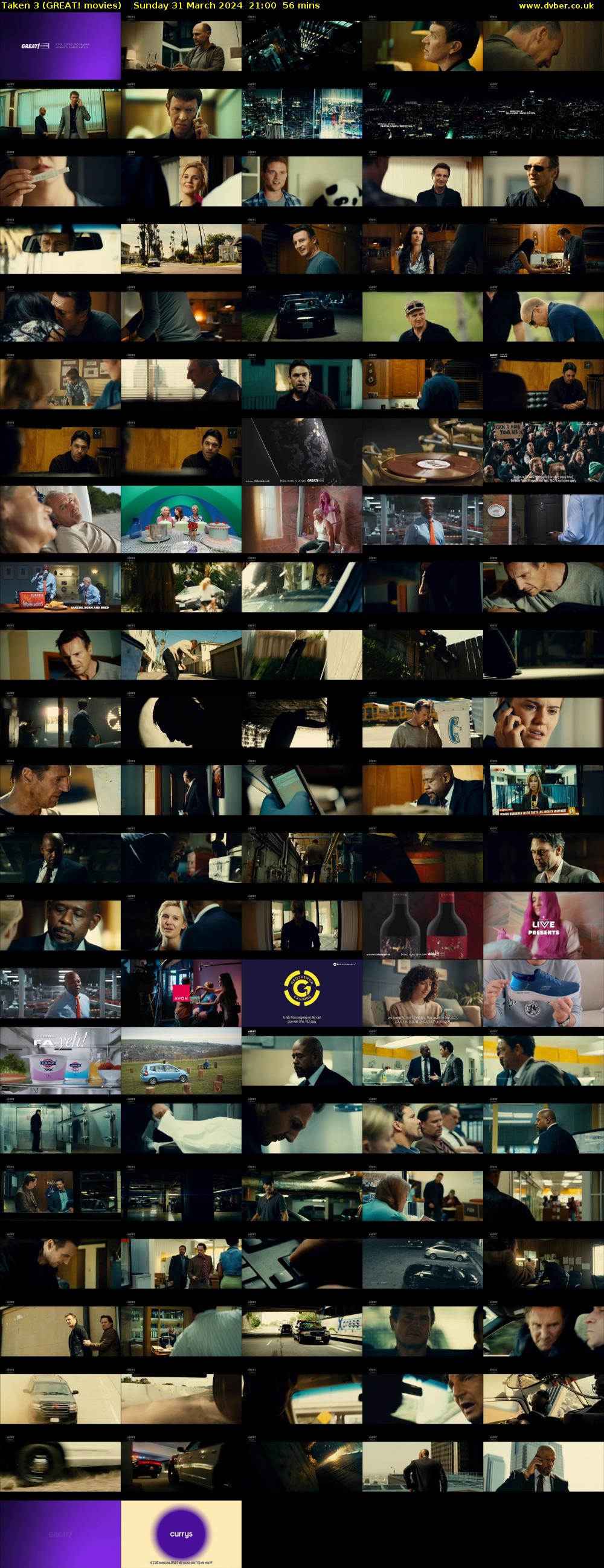 Taken 3 (GREAT! movies) Sunday 31 March 2024 21:00 - 21:56