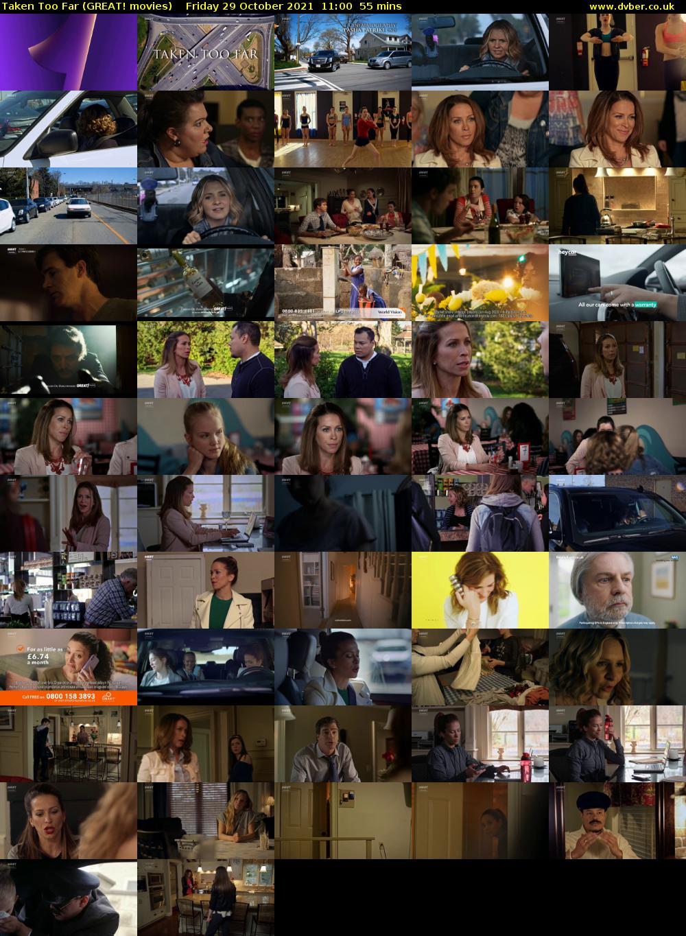 Taken Too Far (GREAT! movies) Friday 29 October 2021 11:00 - 11:55
