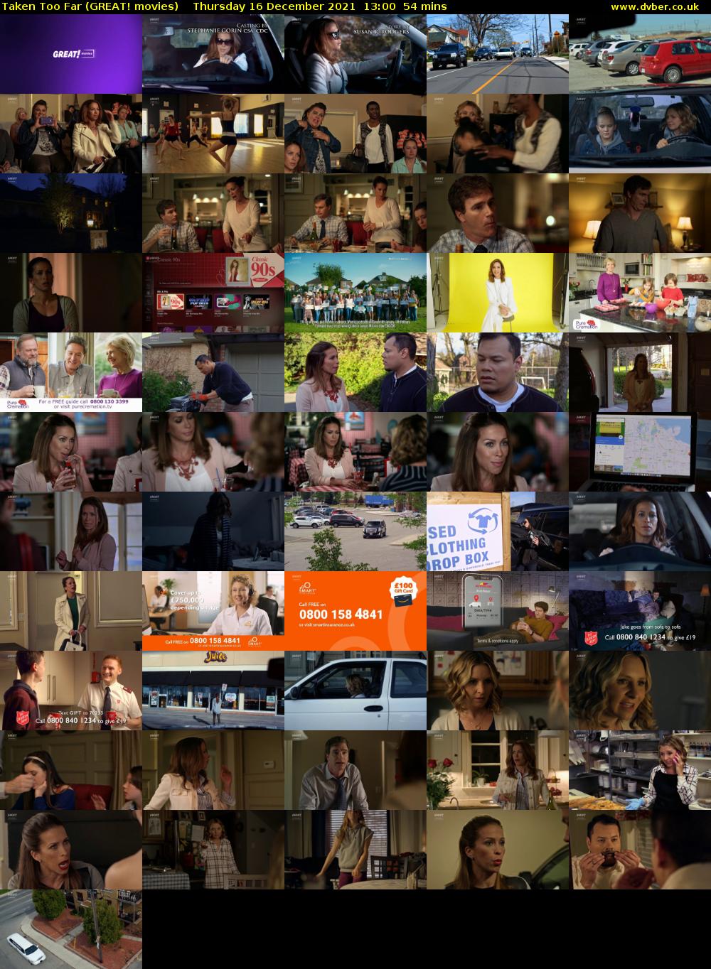 Taken Too Far (GREAT! movies) Thursday 16 December 2021 13:00 - 13:54