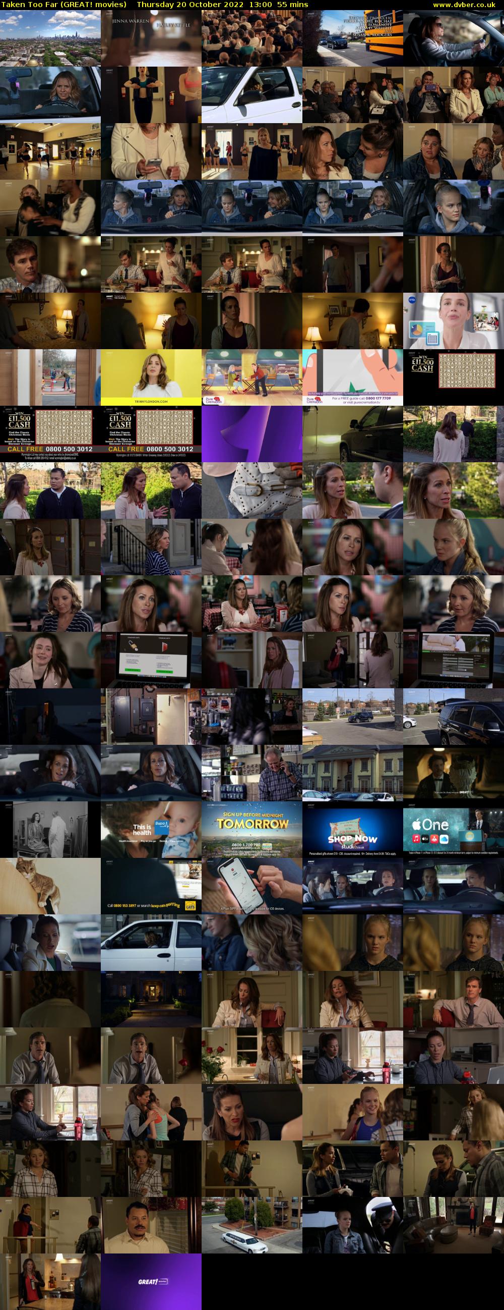 Taken Too Far (GREAT! movies) Thursday 20 October 2022 13:00 - 13:55