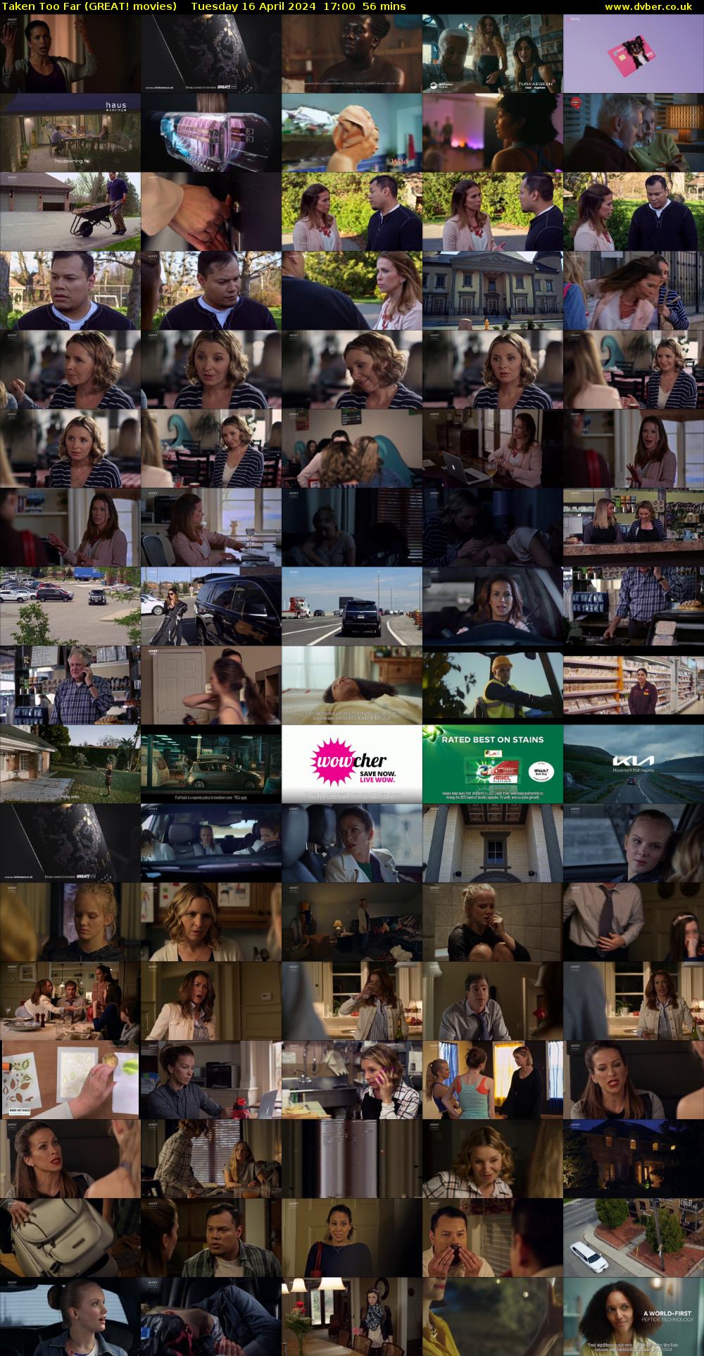 Taken Too Far (GREAT! movies) Tuesday 16 April 2024 17:00 - 17:56