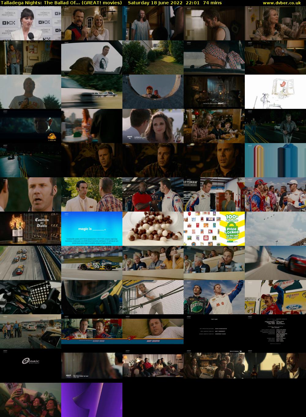 Talladega Nights: The Ballad Of... (GREAT! movies) Saturday 18 June 2022 22:01 - 23:15