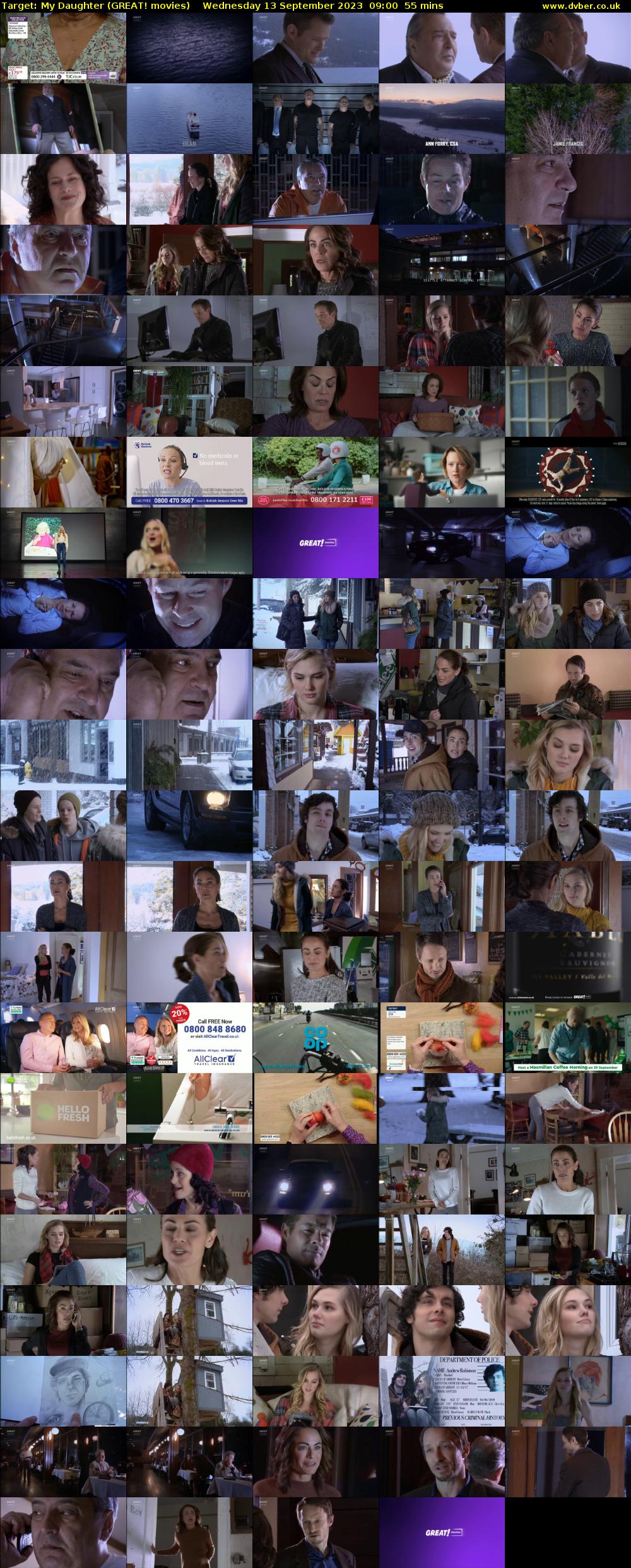 Target: My Daughter (GREAT! movies) Wednesday 13 September 2023 09:00 - 09:55