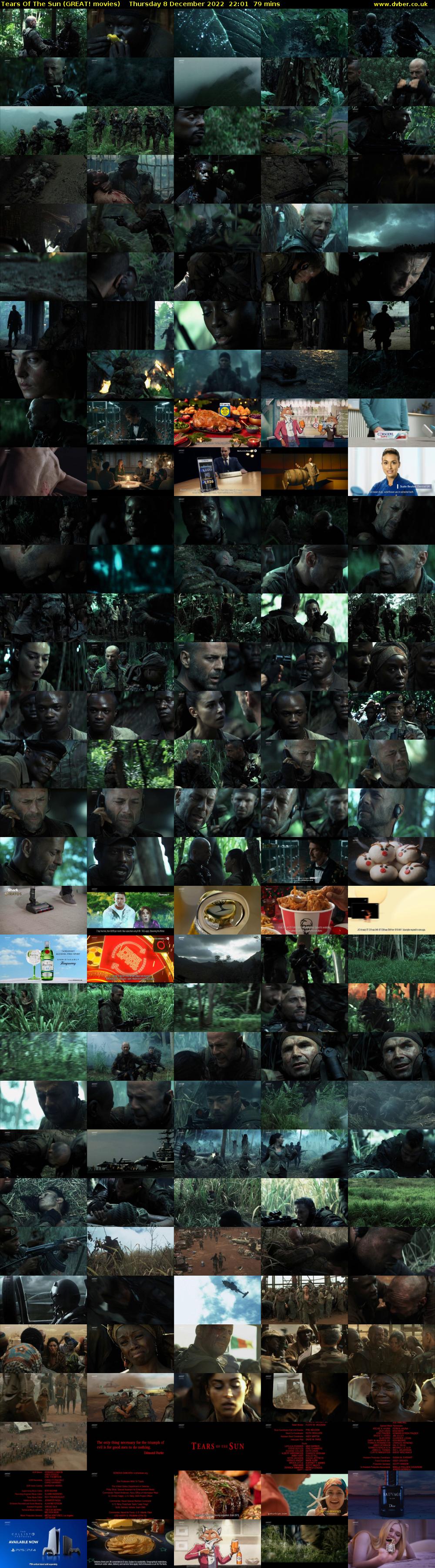 Tears Of The Sun (GREAT! movies) Thursday 8 December 2022 22:01 - 23:20