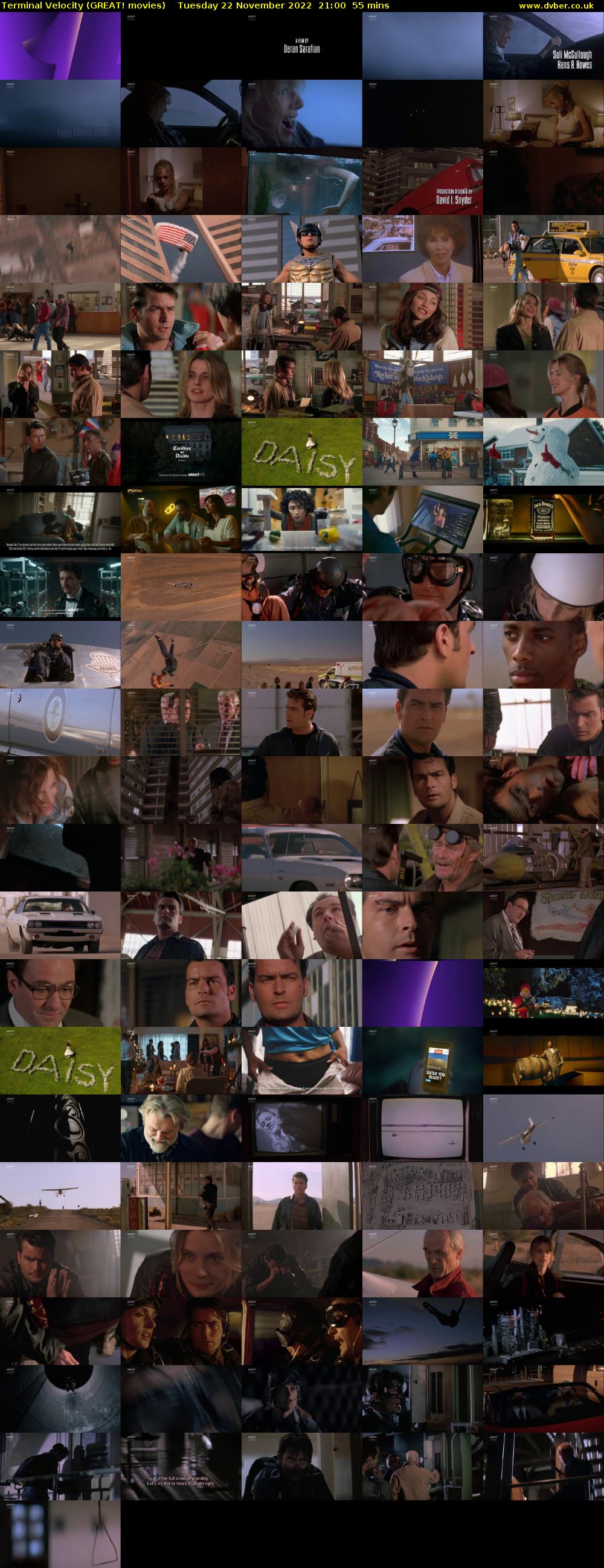 Terminal Velocity (GREAT! movies) Tuesday 22 November 2022 21:00 - 21:55