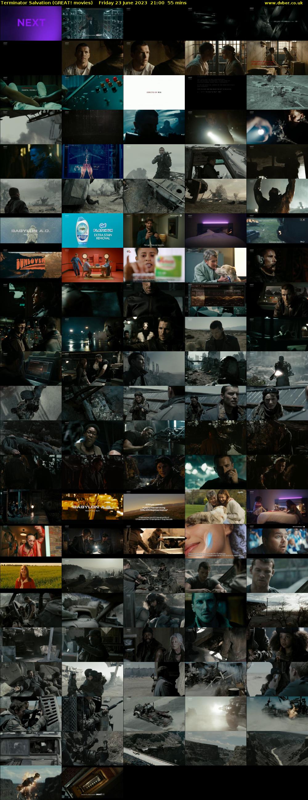 Terminator Salvation (GREAT! movies) Friday 23 June 2023 21:00 - 21:55