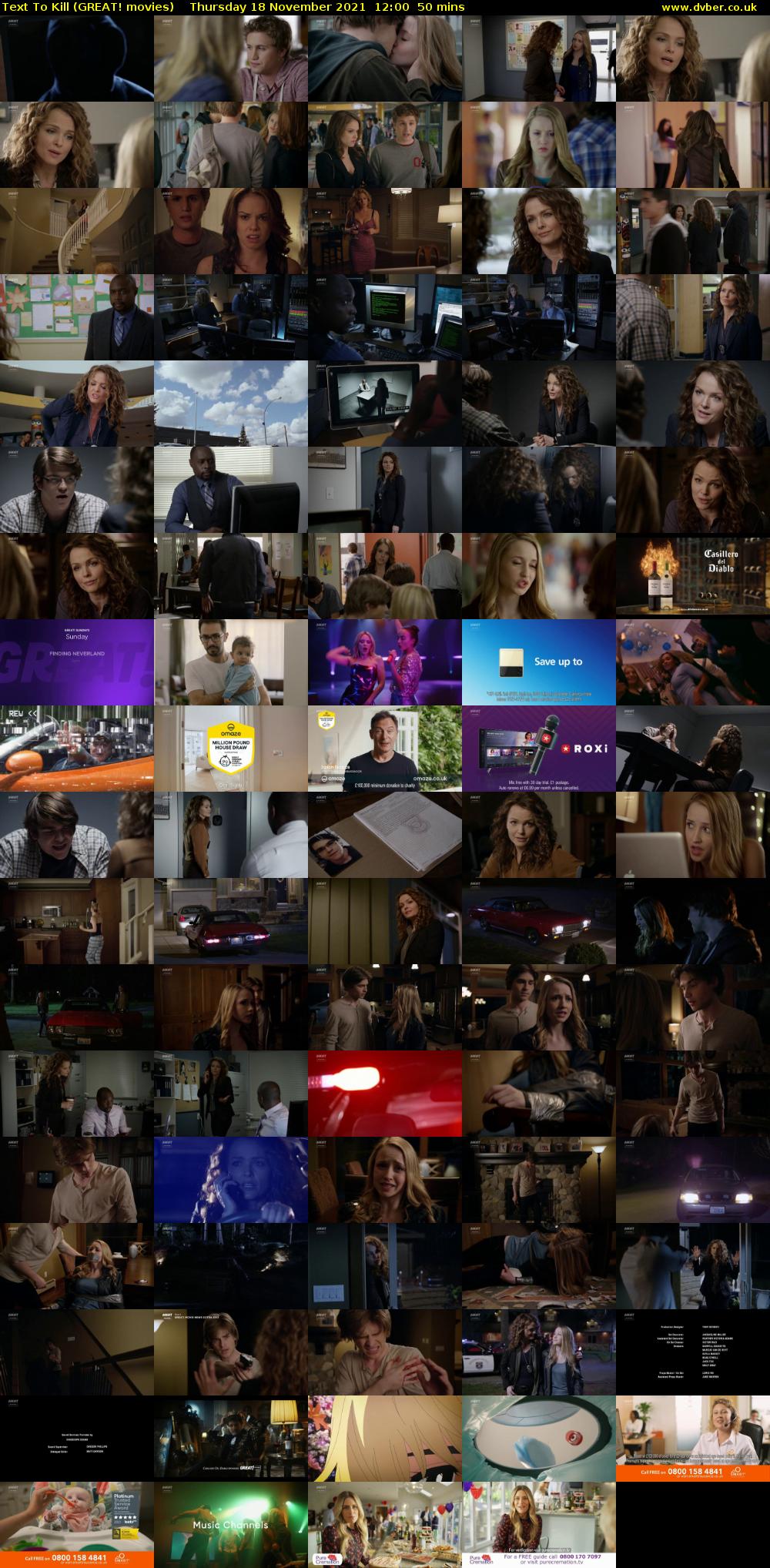 Text To Kill (GREAT! movies) Thursday 18 November 2021 12:00 - 12:50