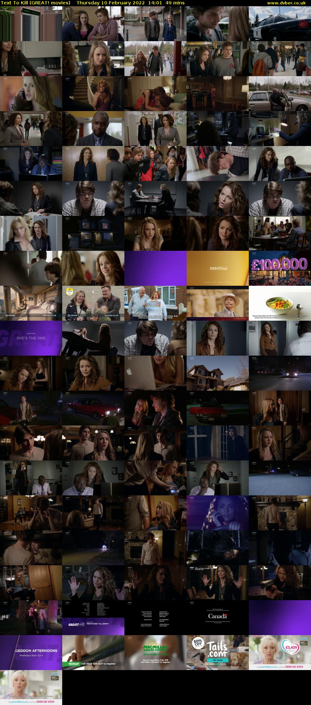 Text To Kill (GREAT! movies) Thursday 10 February 2022 14:01 - 14:50