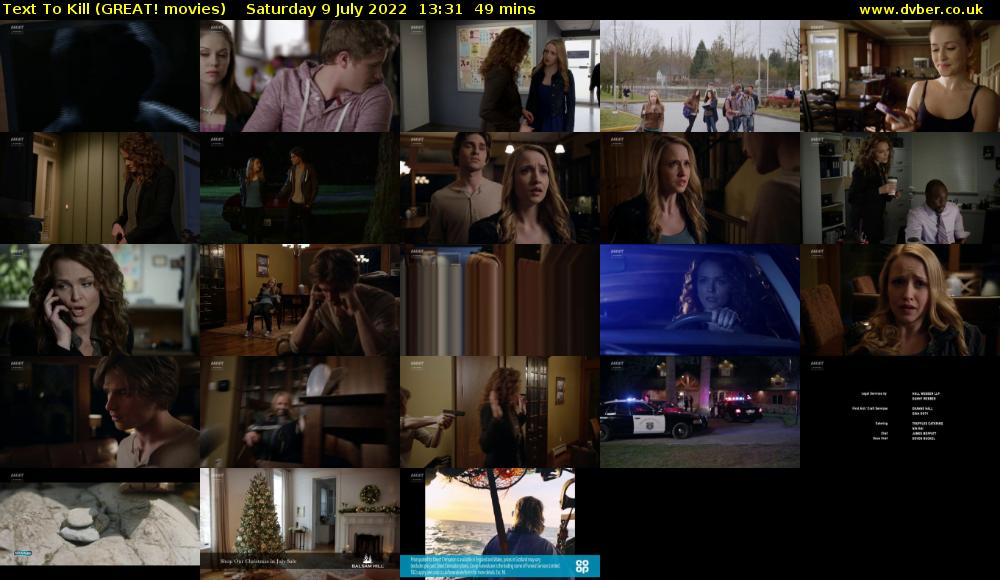 Text To Kill (GREAT! movies) Saturday 9 July 2022 13:31 - 14:20