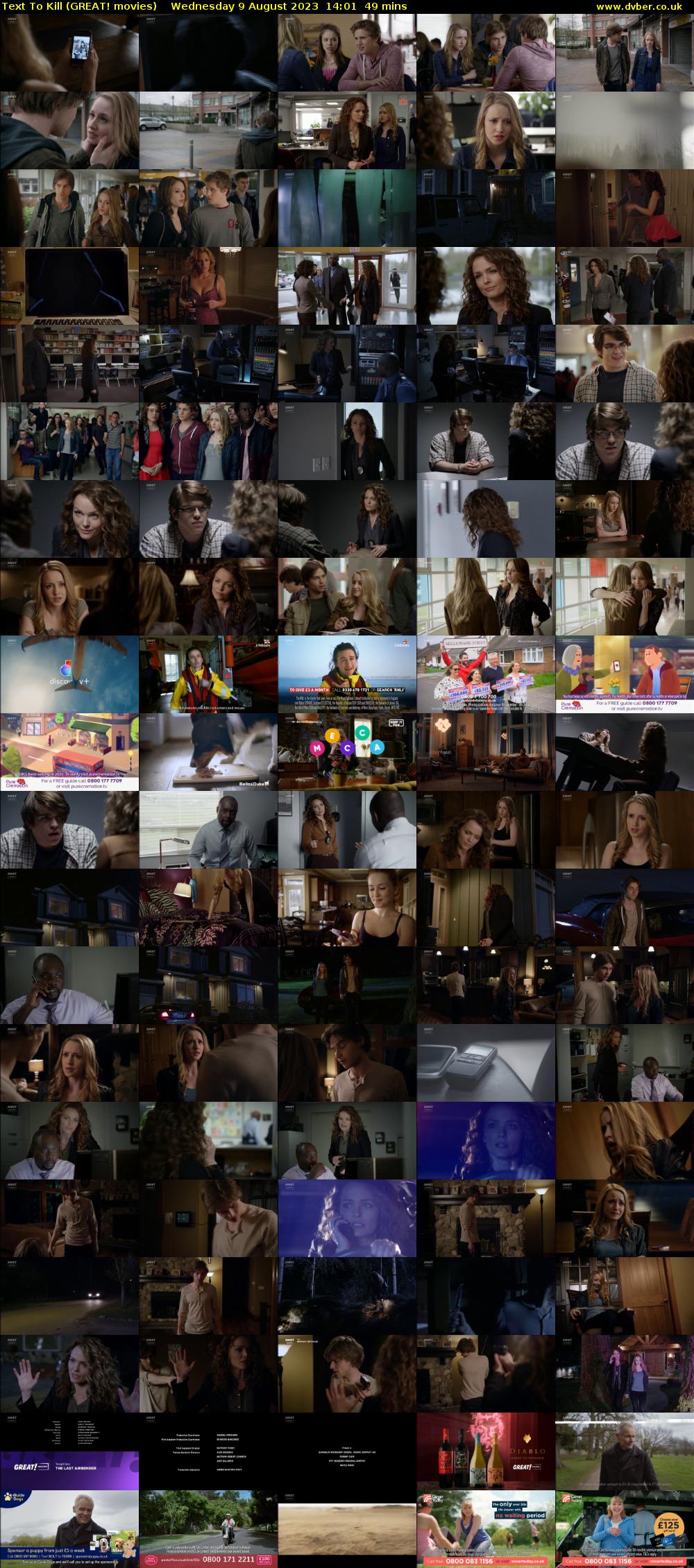 Text To Kill (GREAT! movies) Wednesday 9 August 2023 14:01 - 14:50