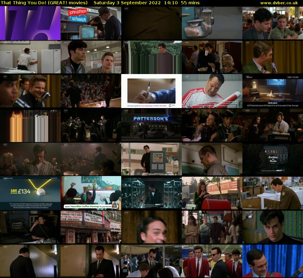 That Thing You Do! (GREAT! movies) Saturday 3 September 2022 14:10 - 15:05