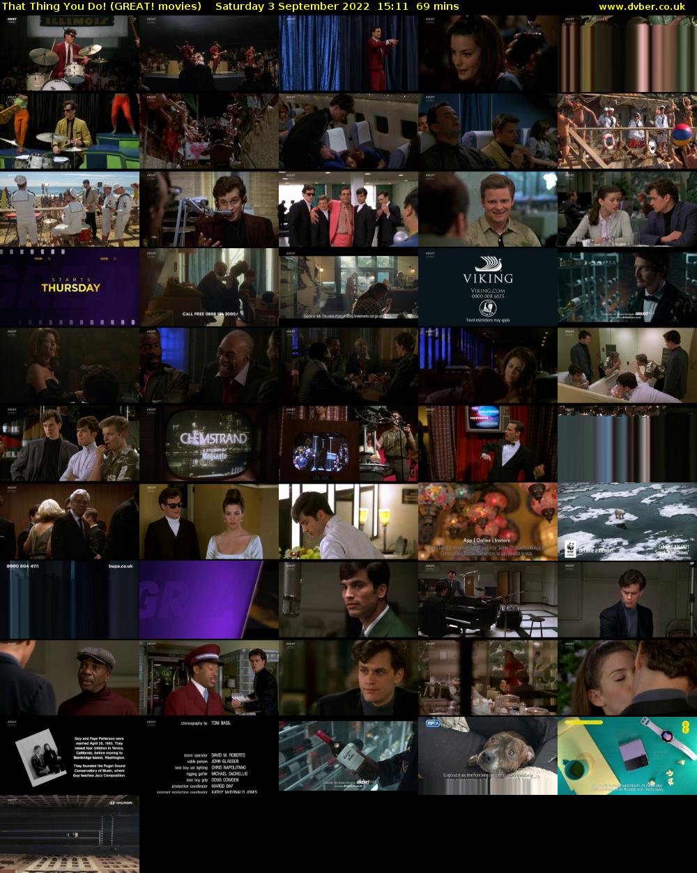 That Thing You Do! (GREAT! movies) Saturday 3 September 2022 15:11 - 16:20