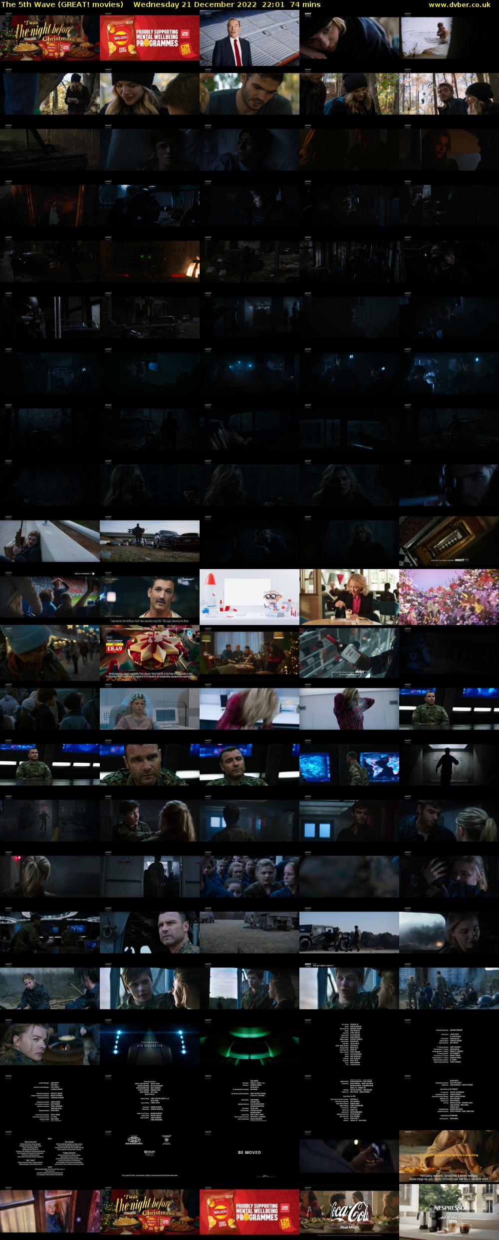 The 5th Wave (GREAT! movies) Wednesday 21 December 2022 22:01 - 23:15