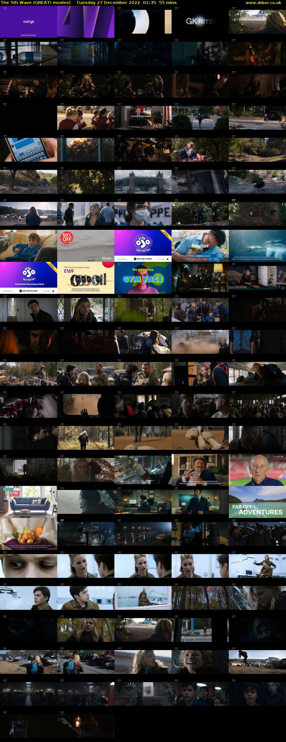 The 5th Wave (GREAT! movies) Tuesday 27 December 2022 01:35 - 02:30