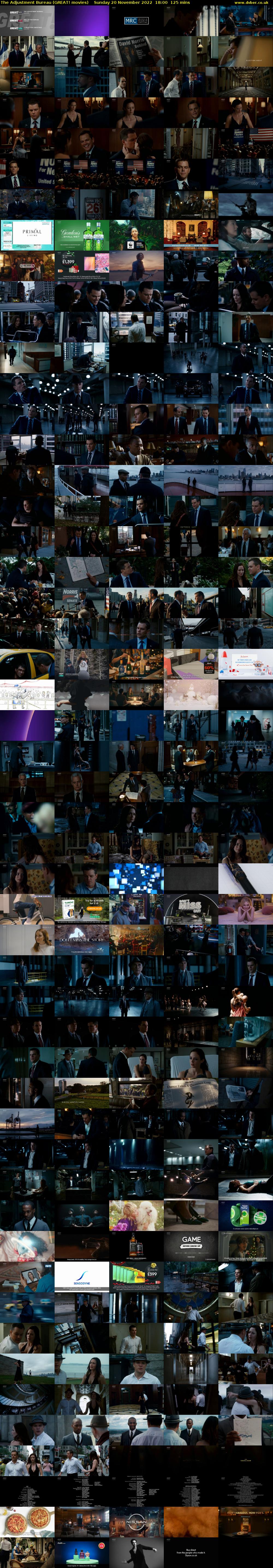 The Adjustment Bureau (GREAT! movies) Sunday 20 November 2022 18:00 - 20:05