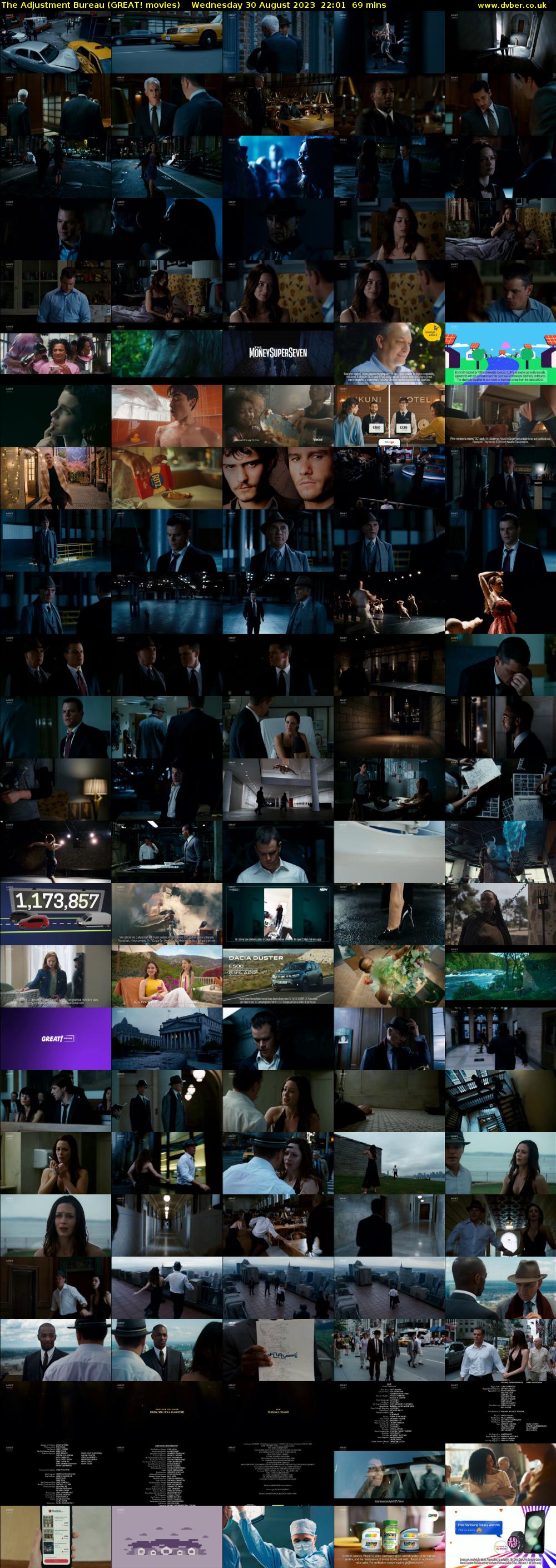 The Adjustment Bureau (GREAT! movies) Wednesday 30 August 2023 22:01 - 23:10