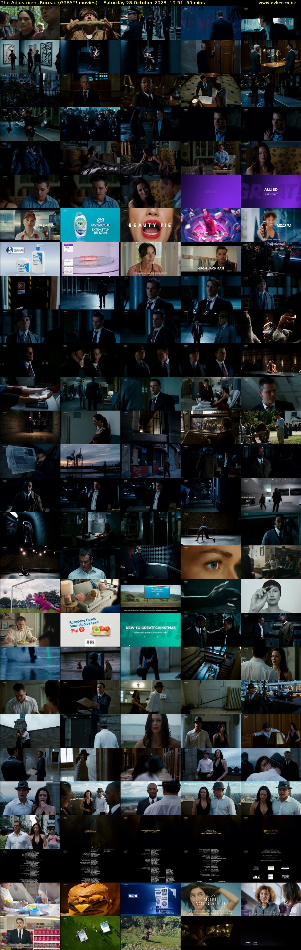 The Adjustment Bureau (GREAT! movies) Saturday 28 October 2023 19:51 - 21:00