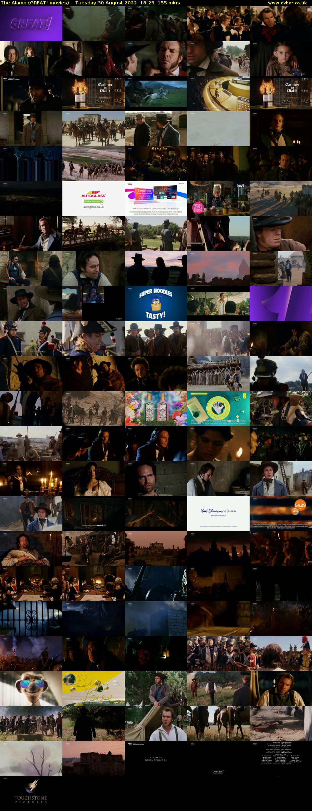 The Alamo (GREAT! movies) Tuesday 30 August 2022 18:25 - 21:00
