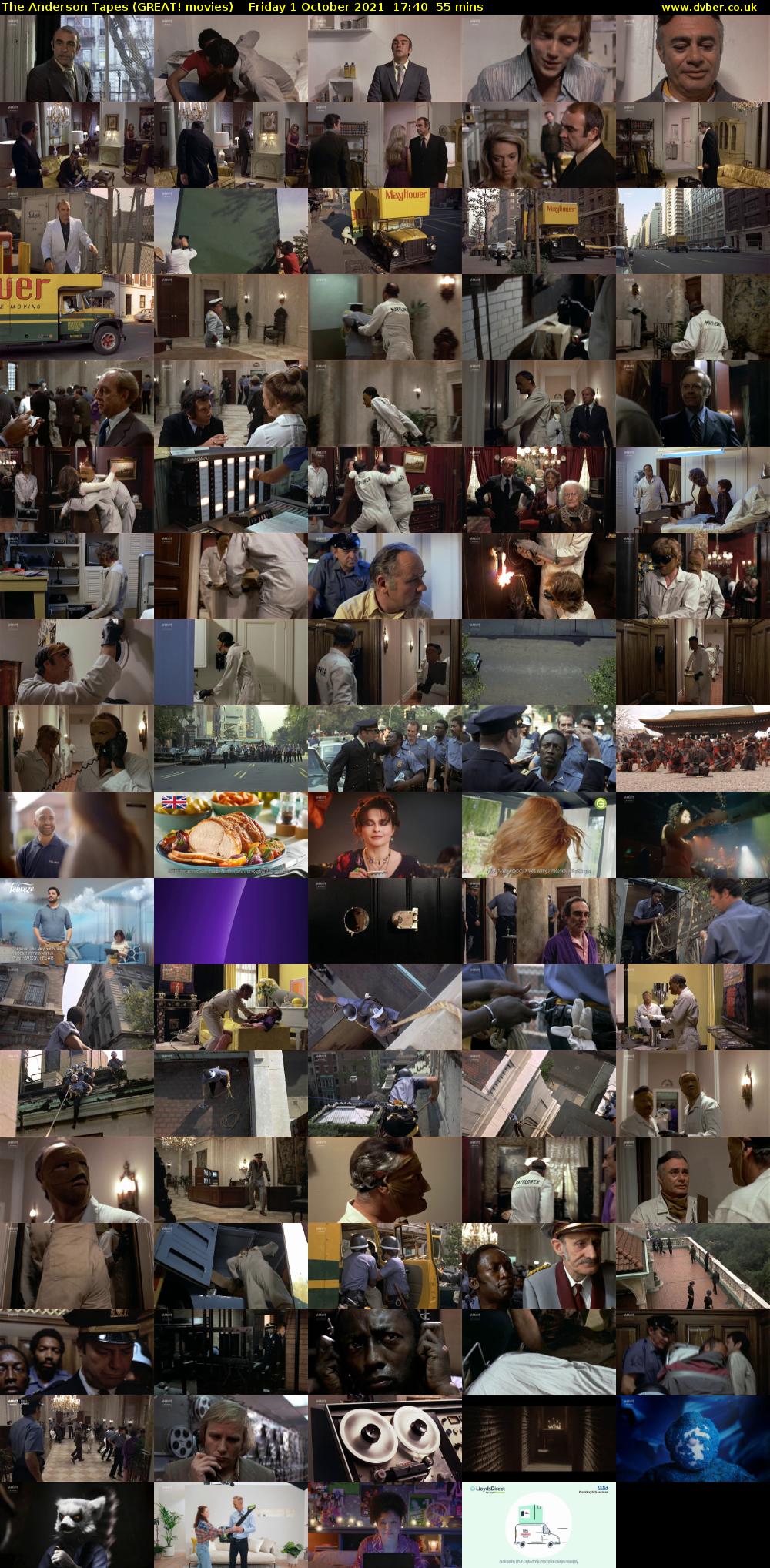 The Anderson Tapes (GREAT! movies) Friday 1 October 2021 17:40 - 18:35