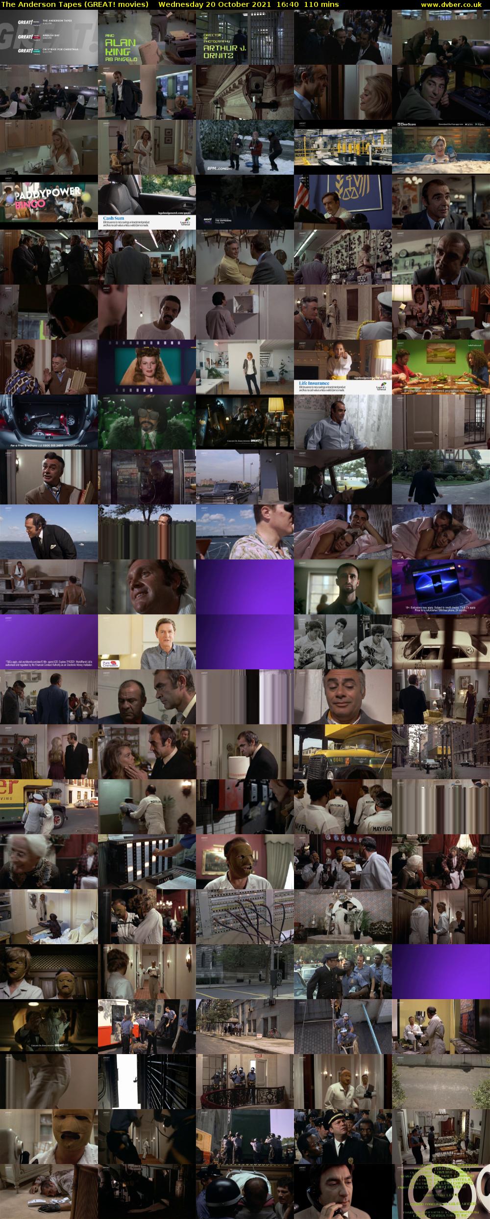 The Anderson Tapes (GREAT! movies) Wednesday 20 October 2021 16:40 - 18:30