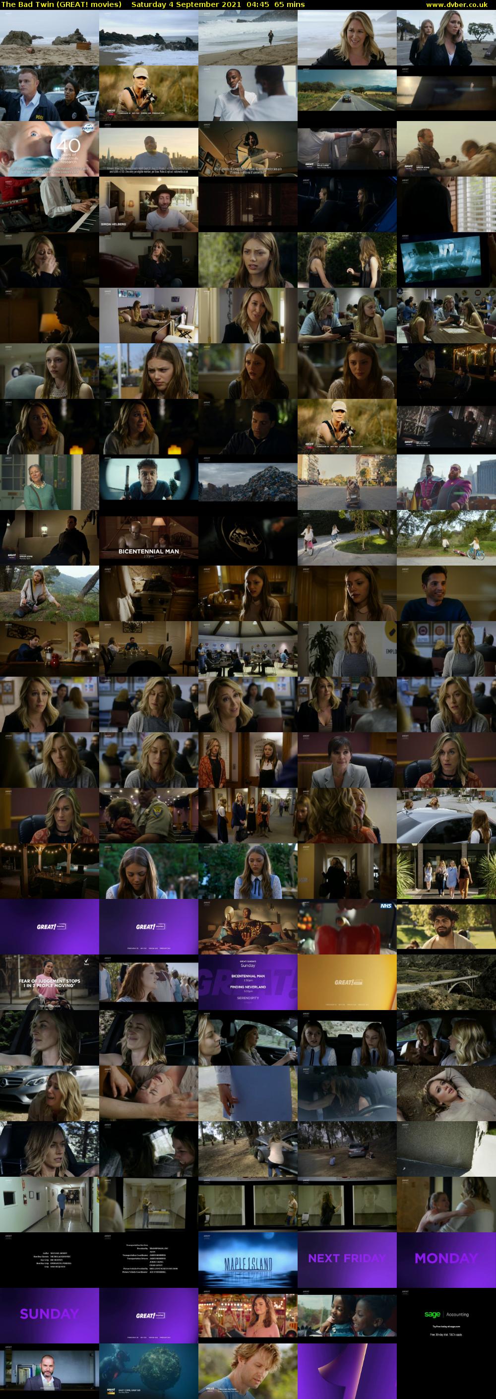 The Bad Twin (GREAT! movies) Saturday 4 September 2021 04:45 - 05:50