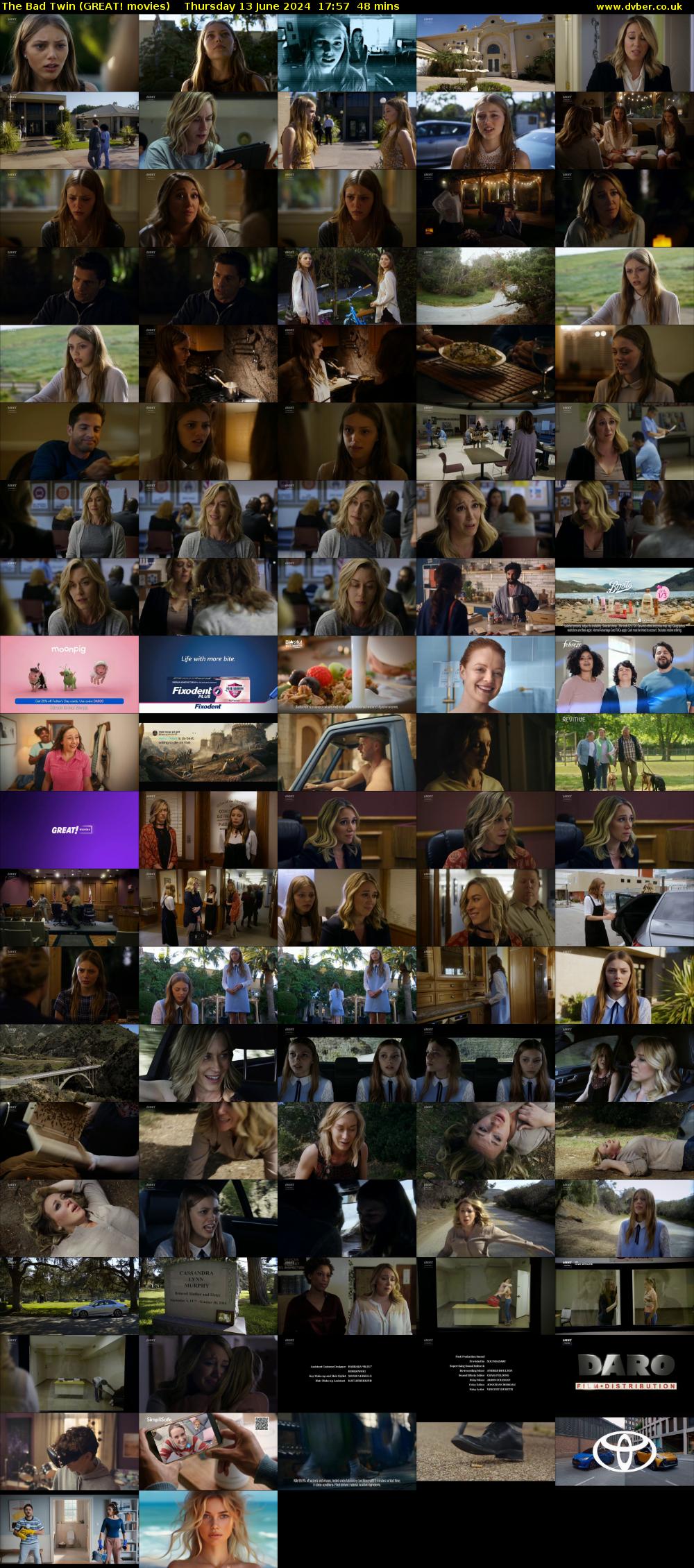 The Bad Twin (GREAT! movies) Thursday 13 June 2024 17:57 - 18:45