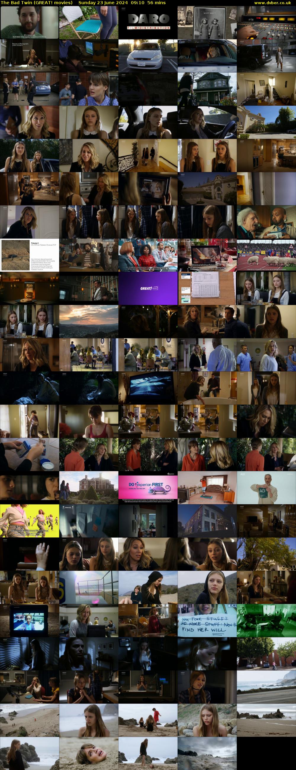The Bad Twin (GREAT! movies) Sunday 23 June 2024 09:10 - 10:06