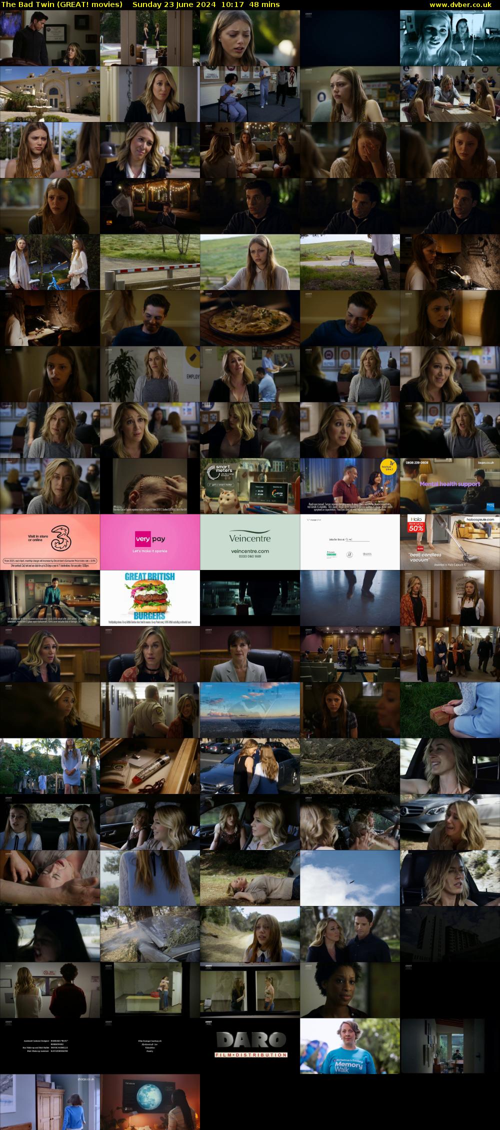 The Bad Twin (GREAT! movies) Sunday 23 June 2024 10:17 - 11:05