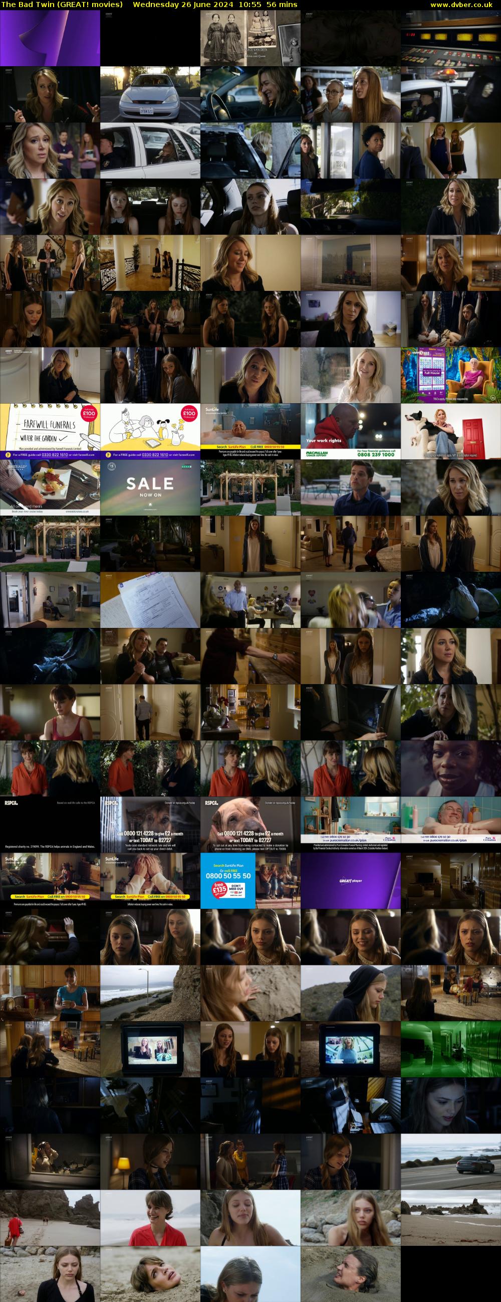 The Bad Twin (GREAT! movies) Wednesday 26 June 2024 10:55 - 11:51