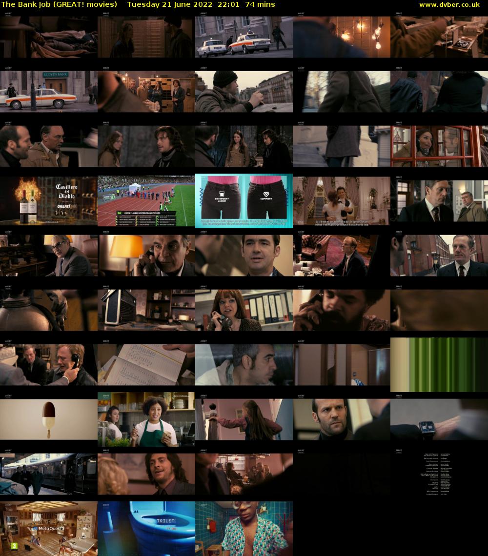 The Bank Job (GREAT! movies) Tuesday 21 June 2022 22:01 - 23:15