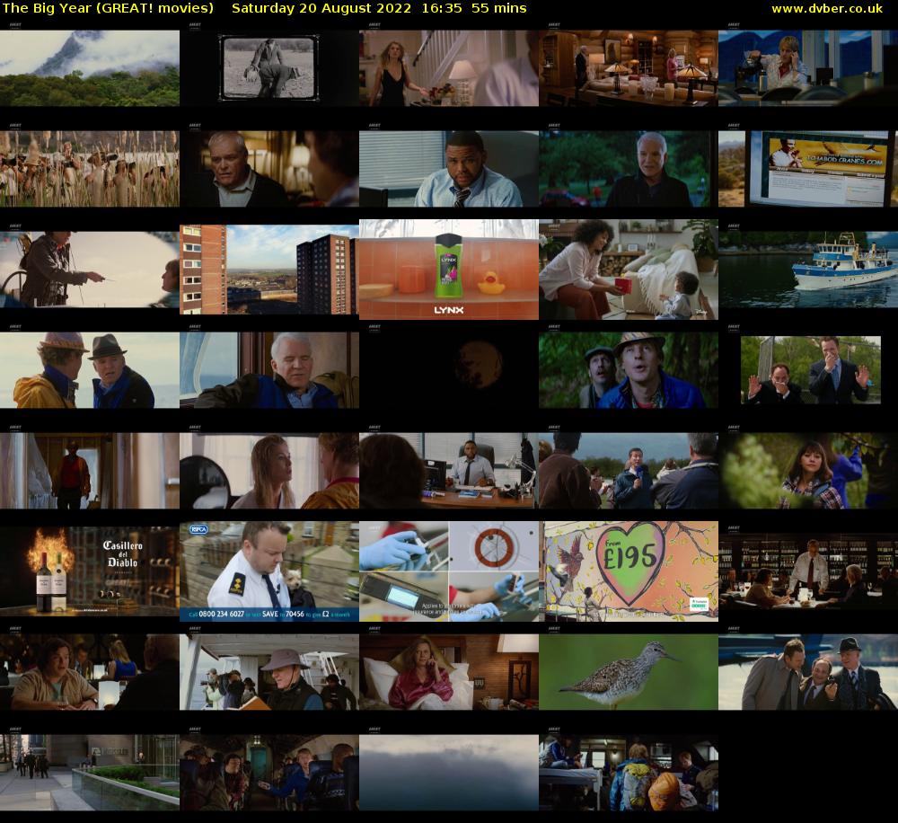 The Big Year (GREAT! movies) Saturday 20 August 2022 16:35 - 17:30