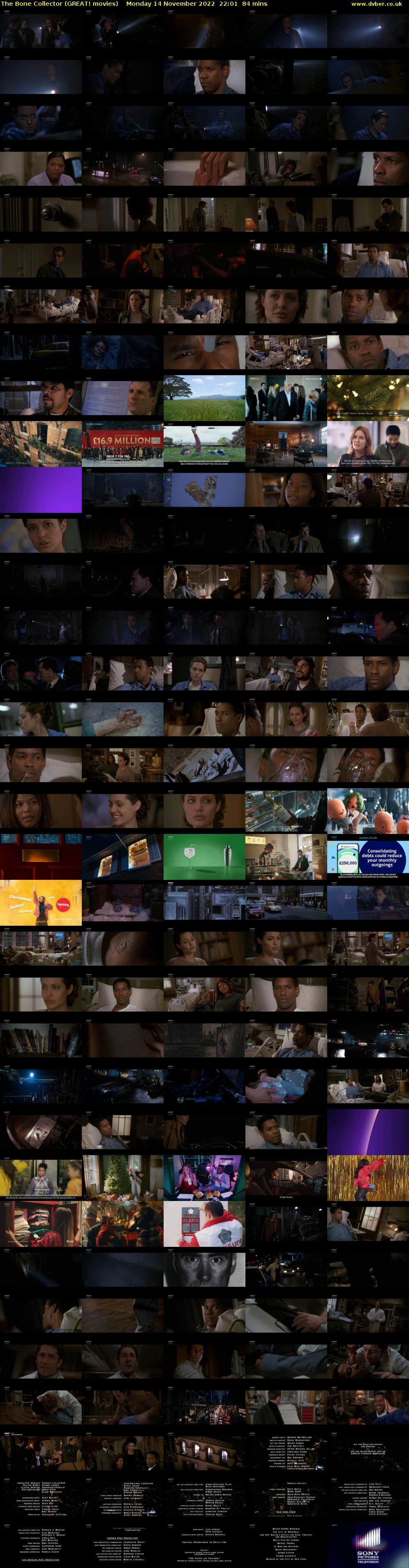 The Bone Collector (GREAT! movies) Monday 14 November 2022 22:01 - 23:25