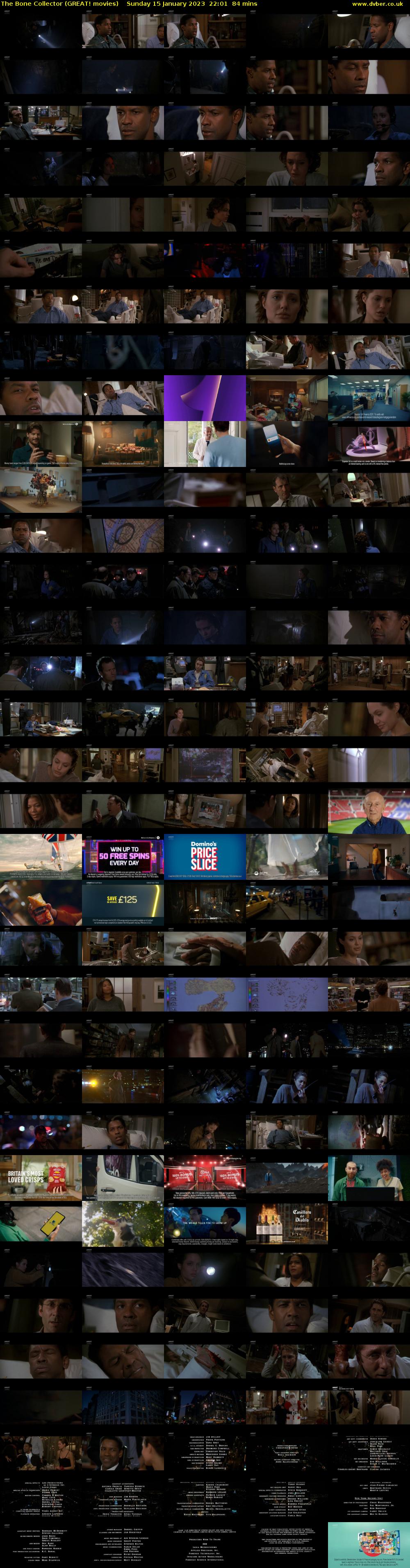 The Bone Collector (GREAT! movies) Sunday 15 January 2023 22:01 - 23:25