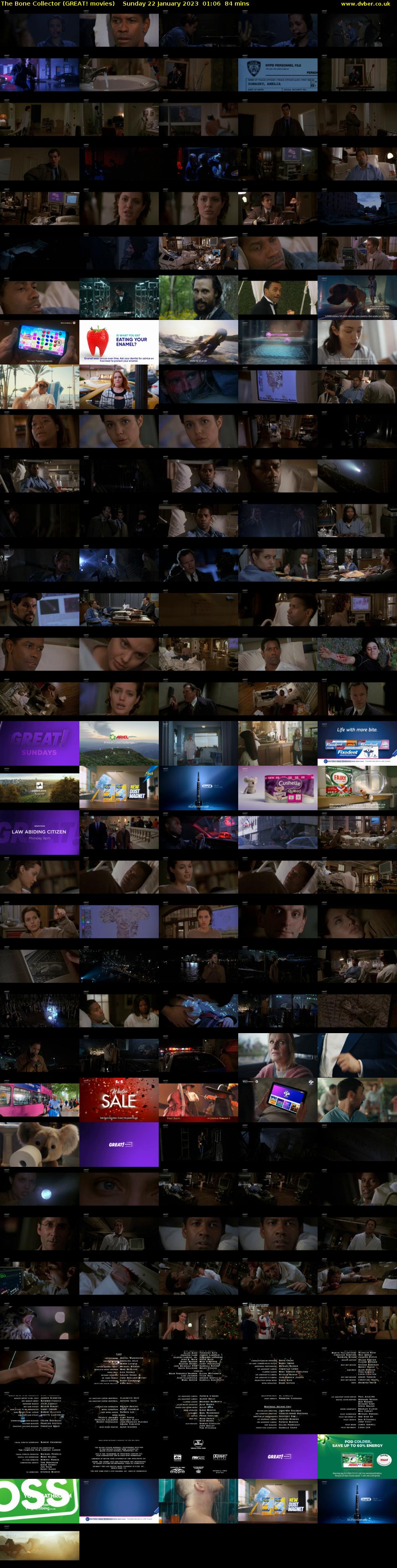 The Bone Collector (GREAT! movies) Sunday 22 January 2023 01:06 - 02:30