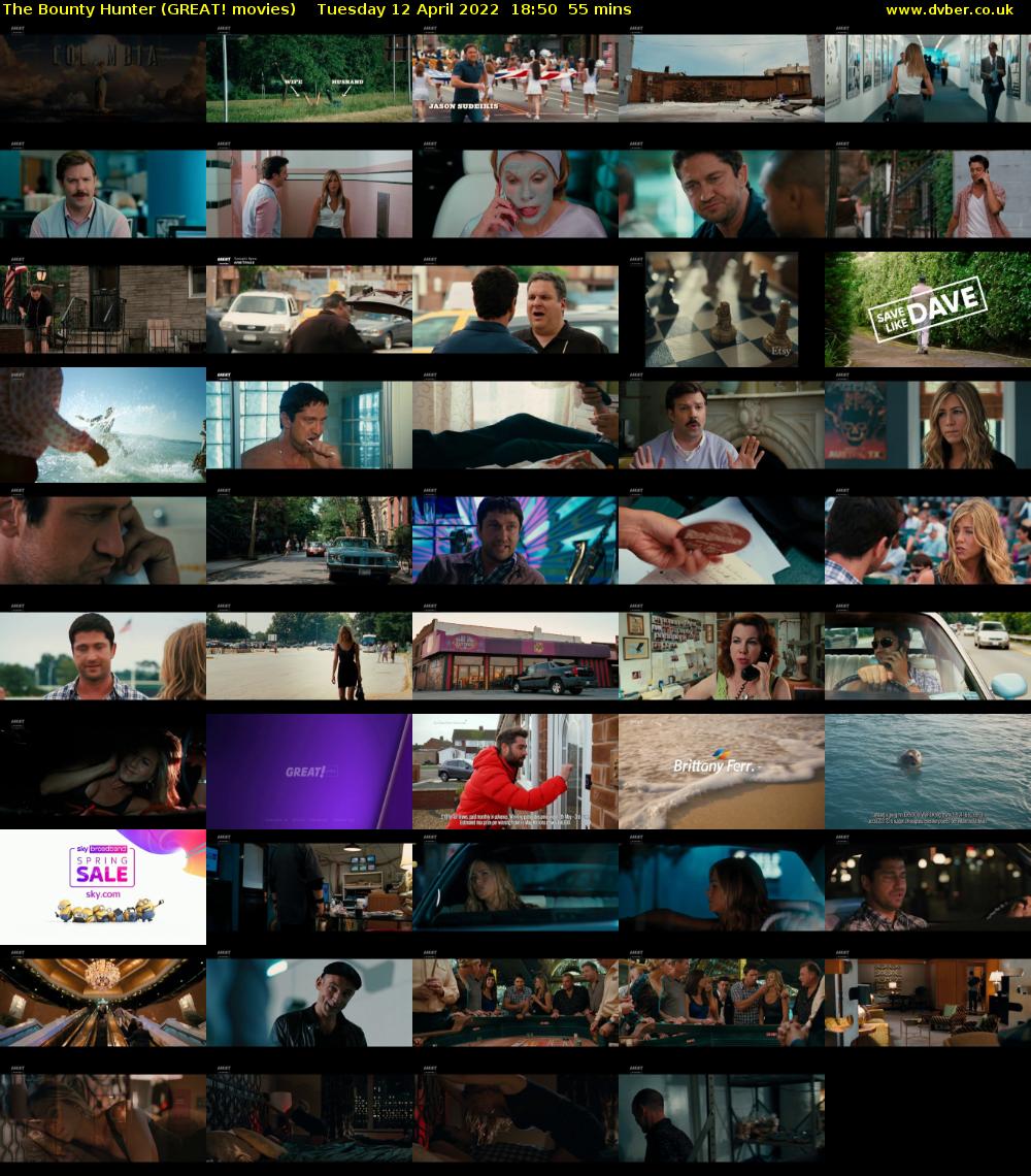 The Bounty Hunter (GREAT! movies) Tuesday 12 April 2022 18:50 - 19:45