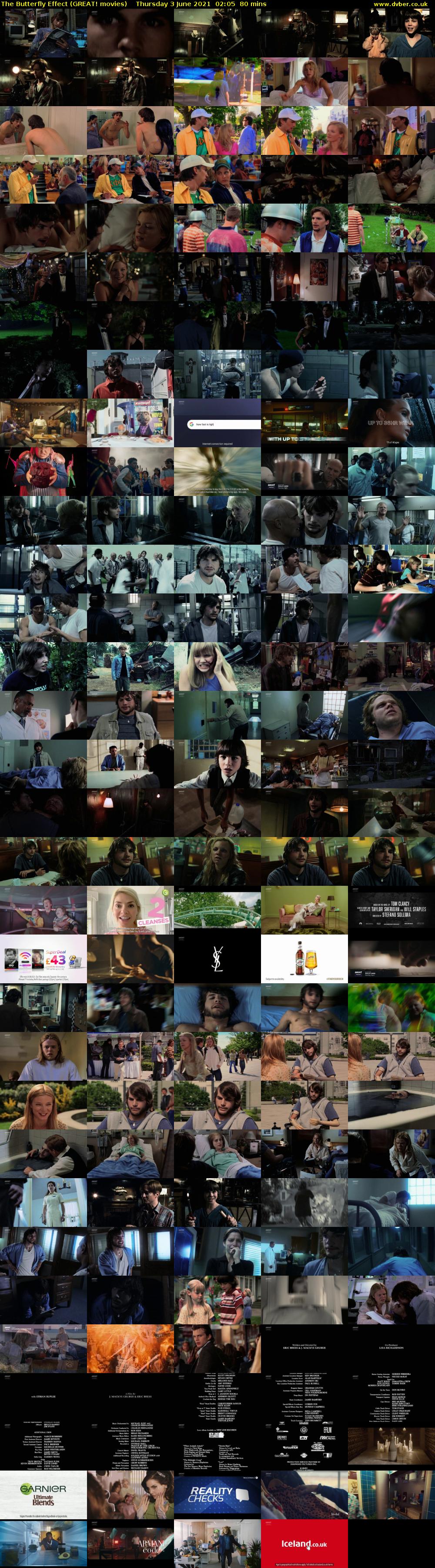 The Butterfly Effect (GREAT! movies) Thursday 3 June 2021 02:05 - 03:25