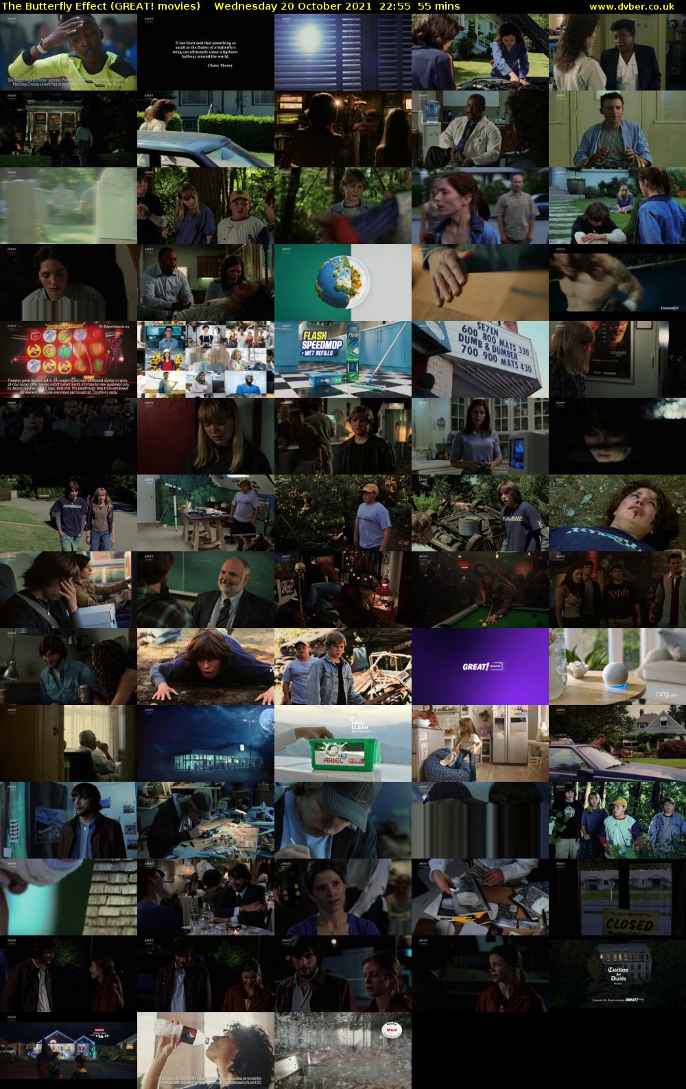 The Butterfly Effect (GREAT! movies) Wednesday 20 October 2021 22:55 - 23:50