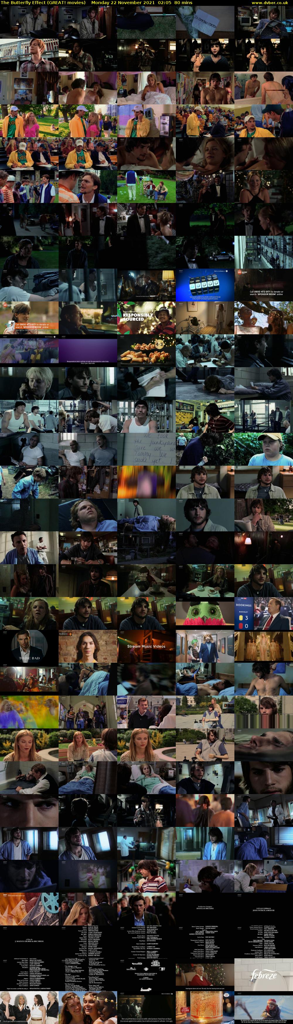 The Butterfly Effect (GREAT! movies) Monday 22 November 2021 02:05 - 03:25