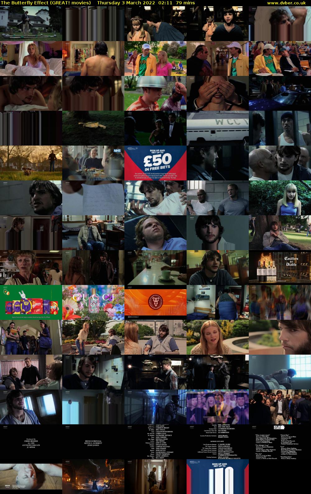 The Butterfly Effect (GREAT! movies) Thursday 3 March 2022 02:11 - 03:30