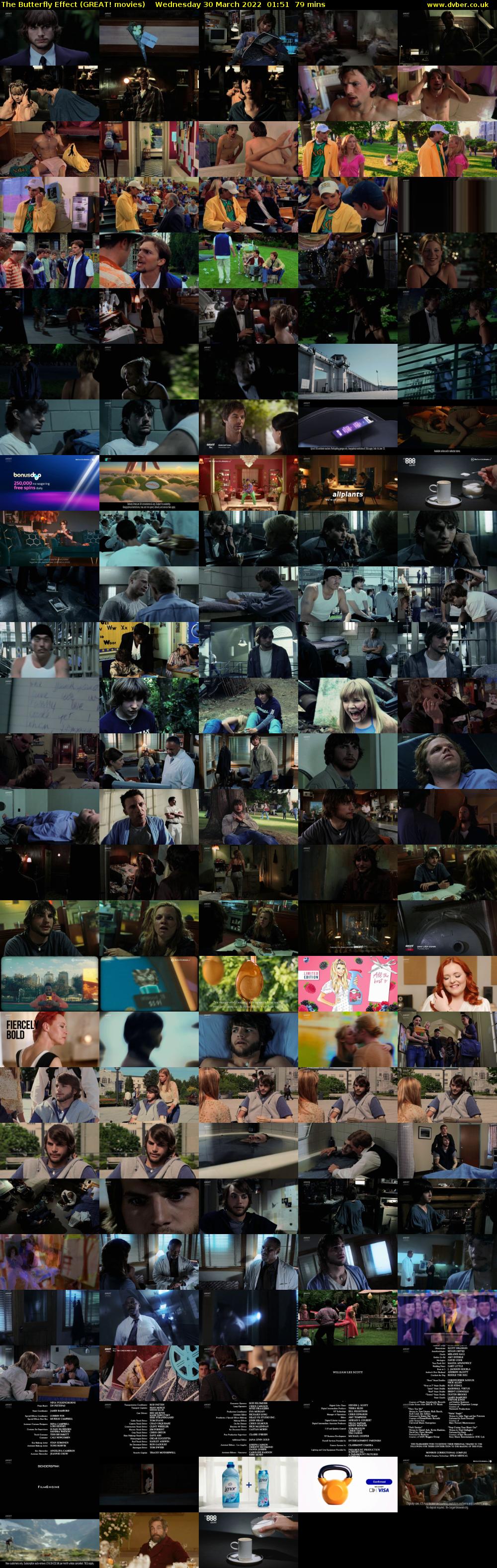 The Butterfly Effect (GREAT! movies) Wednesday 30 March 2022 01:51 - 03:10