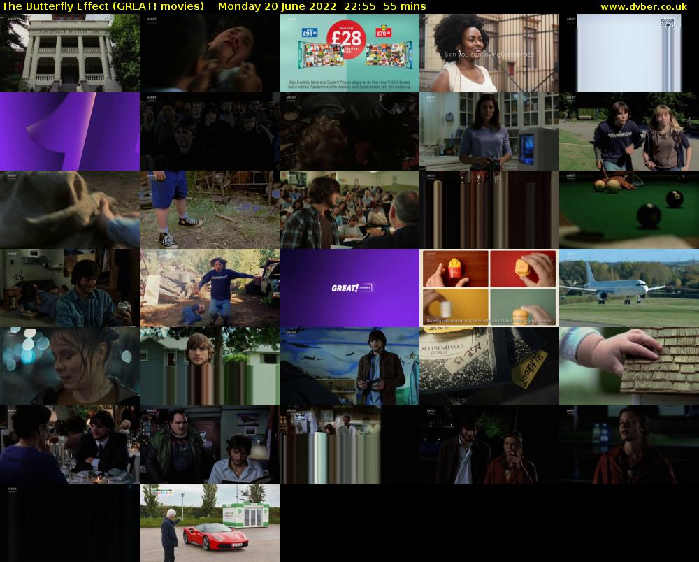 The Butterfly Effect (GREAT! movies) Monday 20 June 2022 22:55 - 23:50