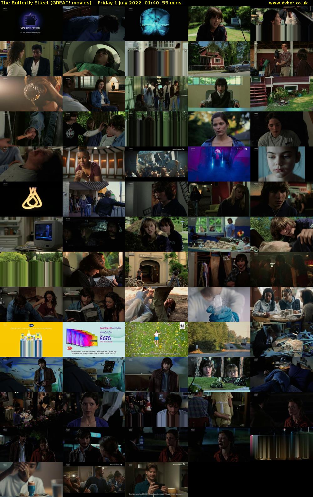 The Butterfly Effect (GREAT! movies) Friday 1 July 2022 01:40 - 02:35