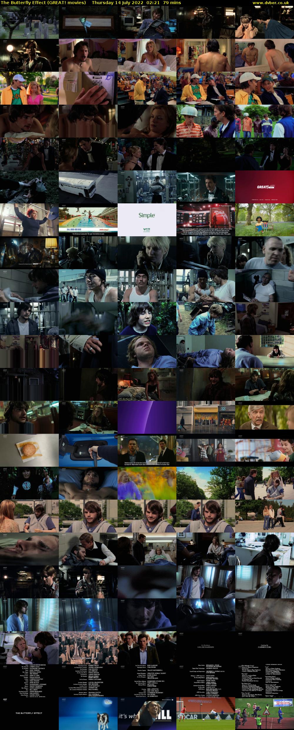 The Butterfly Effect (GREAT! movies) Thursday 14 July 2022 02:21 - 03:40