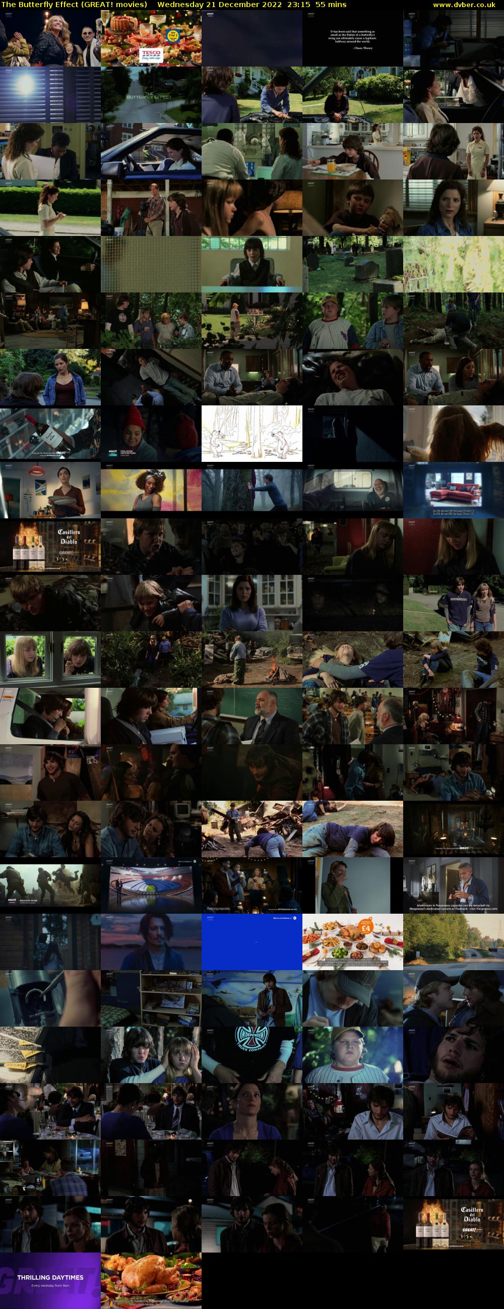 The Butterfly Effect (GREAT! movies) Wednesday 21 December 2022 23:15 - 00:10